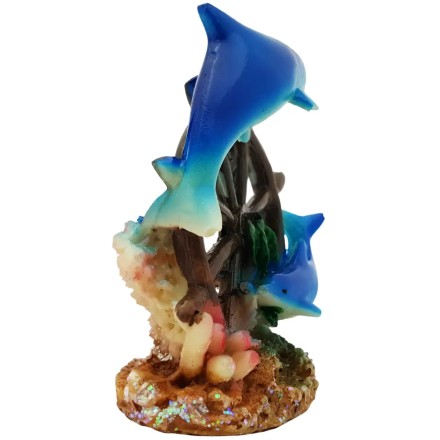 Статуетка Дельфіни у штурвала в асортименті. Кераміка