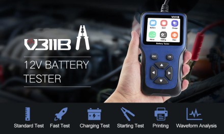 Професійний тестер для АКБ і генератора аналізатор V311B, кольоровий екран, меню російською