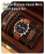 Модний подарунковий набір для чоловіків 4 в 1: розкішний чоловічий годинник "Relogio III Masculino" і три шкіряні браслет