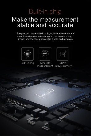 Тонометр артеріального тиску та пульсометр для тіла. USB-порт плюс відсік 4хААА, чохол у комплекті