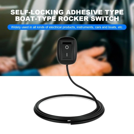 Кнопка авто мото вимикач накладна з DC12V, тумблер, перемикач.