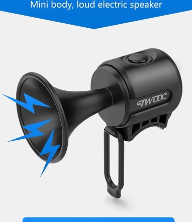 Велосипедний електронний звуковий сигнал, дзвінок TWOOC, 120 дБ, IPX4  WEST BIKING