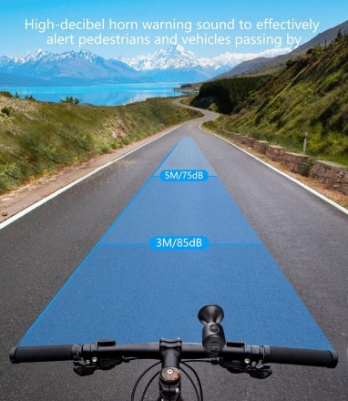 Велосипедний електронний звуковий сигнал, дзвінок TWOOC, 120 дБ, IPX4  WEST BIKING