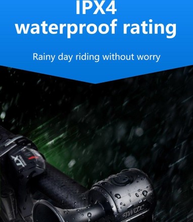 Велосипедний електронний звуковий сигнал, дзвінок TWOOC, 120 дБ, IPX4  WEST BIKING