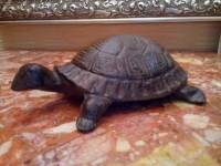 Статуетка, фігурка "Черепаха", литий чавун, 860 грамів Turtle Cast Iron Craft Decoration. Важка!