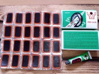 Набір для ремонту покришок (камер і шин) "RED SUN" RS2401 24 латки + клей