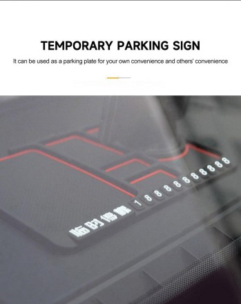 Силіконовий протиковзний килимок органайзер тримач в авто "Super Chief"