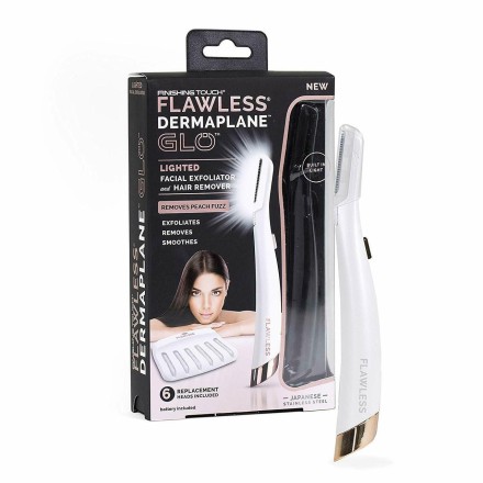 Тример для жінок Flawless DermaPlane Glo + 6 насадок!! Розпродаж!