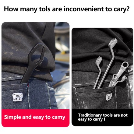 Універсальний ключ Torx 3-17 мм, що самозатягується, регульований ключ із подвійною головкою, гайковий ключ