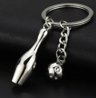Брелок боулінг, бейсбол, гольф, штанга, гантелі, теніс із якісним кільцем із неіржавкої сталі.