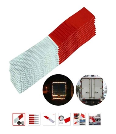 Світловідбивна попередня стрічка 28 x 5 см, 20 штук