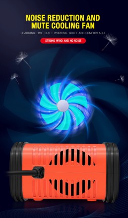 Потужний акумуляторний зарядний пристрій автомат E-FAST 12 Ампер 12 V — 24 V для будь-якого типу акумуляторів АКБ