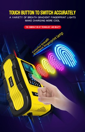 Потужний акумуляторний зарядний пристрій автомат E-FAST 12 Ампер 12 V — 24 V для будь-якого типу акумуляторів АКБ