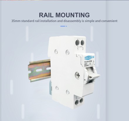 Перемикач навантаження перекидної рубільник TOMZN MTS 40А 1Р дім і генератор