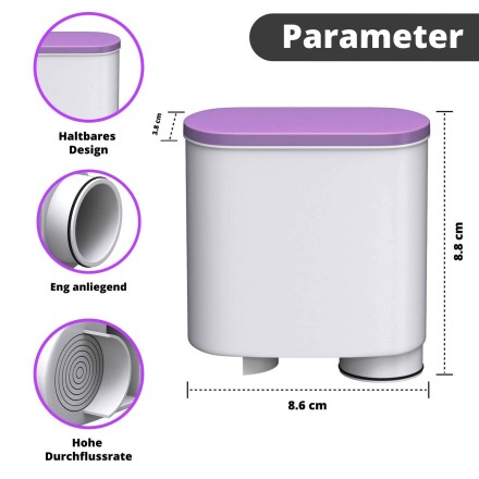 Фірмовий фільтр-картридж Saeco Aqua Clean для кавомашин Philips Saeco CA6903/00 CA6903/10. "Double King" DK-0