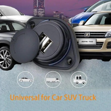 Автомобільна USB-розетка, USB-роз'єм, заряджання, адаптер в авто, IP67 USB Charger Socket