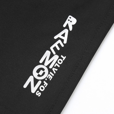 Чоловічі спортивні шорти з кишенями на шнурівці 50-52 5XL, Чорні з оранжевими вставками.