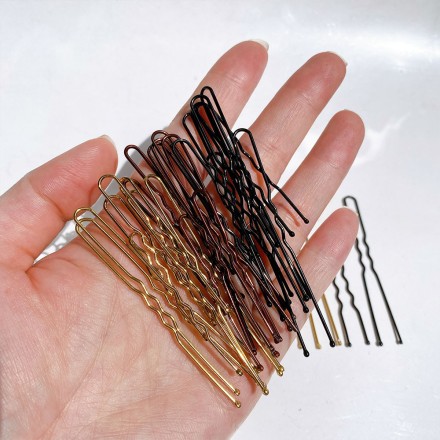 Шпилька шпилька U подібна, хвиляста "Bob Pin", набір 50 шт.