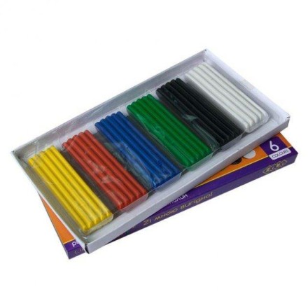 Пластилін Zibi SMart Line 6 кольорів 120 грамів