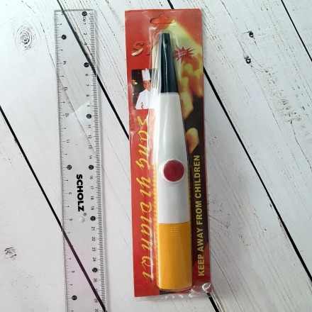 Запальничка електро.  Електро п'єзо запальничка побутова для кухні 23 см, у блістері