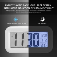 Годинник будильник термометр хронограф pp з LED-підсвіткою Square Clock DS-300 ST8020