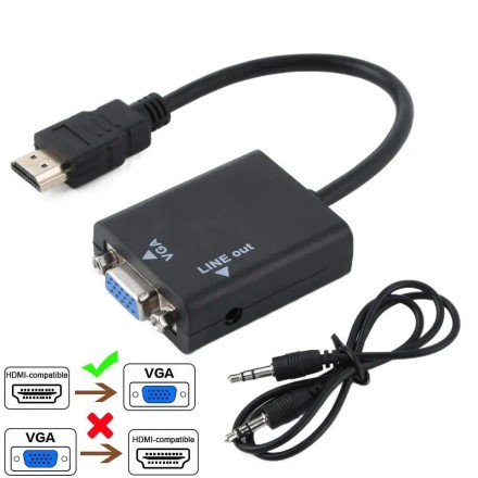Адаптер Кабель-адаптер VGA «мама-тато» HDMI Адаптер HDMI-VGA