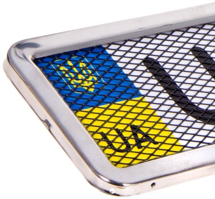 Сітка сталева для рамки номера неіржавка, чорна Жорстка та міцна