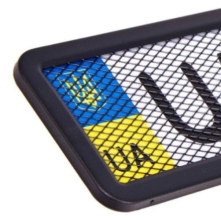 Сітка сталева для рамки номера неіржавка, чорна Жорстка та міцна