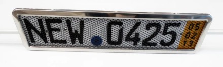 Сітка сталева для рамки номера неіржавка, чорна Жорстка та міцна