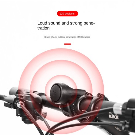 Велосипедний електронний звуковий сигнал, дзвінок із функцією сигналізації, 120 дБ, 4 тони, IPX4  WEST WIKING