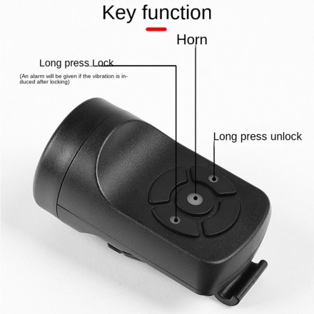 Велосипедний електронний звуковий сигнал, дзвінок із функцією сигналізації, 120 дБ, 4 тони, IPX4  WEST WIKING