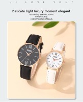 Модний набір для закоханих 2 в 1:  розкішний чоловічий та жіночий годинник, Black White