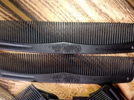 Гребінець для волосся чоловічий кишеньковий Gillette (13 х 3 см), набір 10 шт.