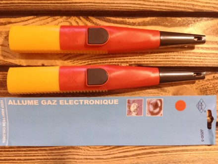 Запальничка електро.  Електро п'єзо запальничка побутова для кухні 24 см, у блістері