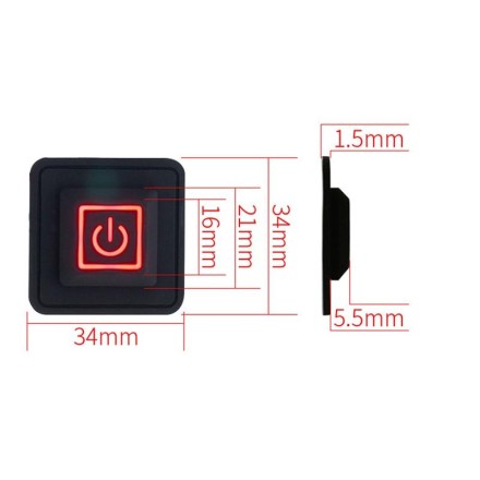 3,7 ~ 12 В силіконовий кнопковий перемикач регулятор температури реостат перемикач
