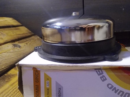 Дзвінок круглий Lainber, Classic Round Bell, чаша 150 мм 220-230V