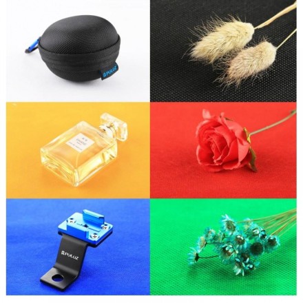 Лайткуб (фотобокс, фотокуб, софтбокс) Puluz PU5022 2 LED-панель (24 х 23 х 22 см). Фотостудія. 6 фонів + 2LED