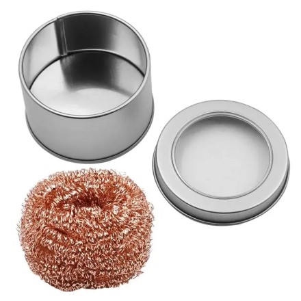 Очисник для наконечника жала паяльника в металевому боксі. Gold