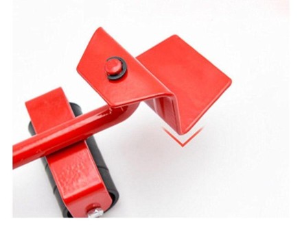 Набір для переміщення меблів, побутової техніки та великих предметів на колесах із домкратом