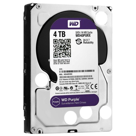 Жорсткий HDD-диск WD Purple 4 TB Новий Гарантія 3 місяці