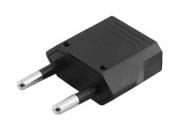 Перехідник мережевий, адаптер живлення з плоскої вилки США на Євро-СНГ  4.8*3.4*1.3см Home R95600