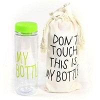 Пляшечка для води з лляним чохлом "My bottle", Free BPA, тритан, 500 мл. Термопляшка TRTAN