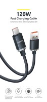 Кабель USB Type C, 120 Вт, 6 А кабель шнур для швидкого заряджання Type C "Tooki"