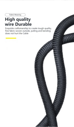 Кабель USB Type C, 120 Вт, 6 А кабель шнур для швидкого заряджання Type C "Tooki"