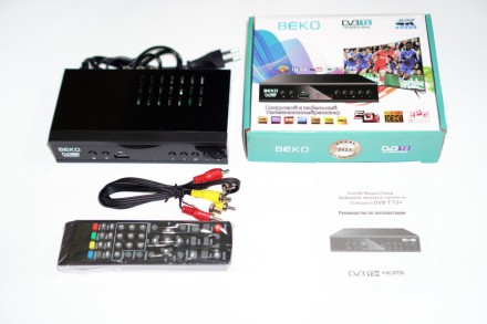 Цифровий ефірний приймач Beko BK-2020 з екраном DVB-T2 IPTV/YouTube/WiFi/MP4/4K/1080. Оригінал!Прошитий