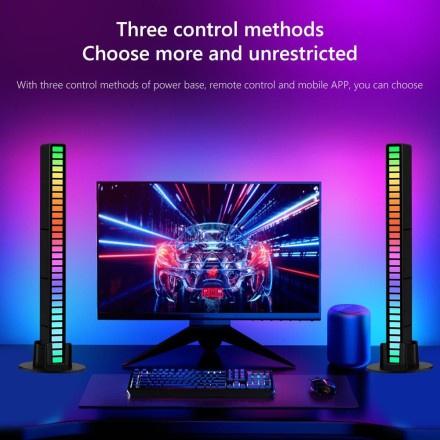 Світлодіодний музичний еквалайзер, LED RGB-світловузика. Голосова індукція