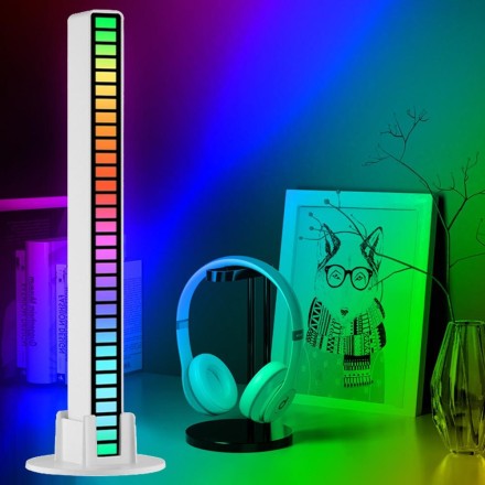 Світлодіодний музичний еквалайзер, LED RGB-світловузика. Голосова індукція