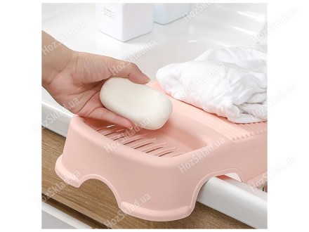 Дошка для прання, пральна дошка, рифлена Stenson WHW40723-7 44Х23,5 см. Гумові антиковзні ніжки