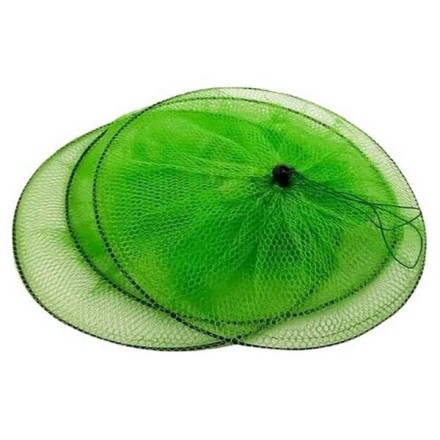 Садок рибальський круглий. 3 каблучки. 30 см х 55 см. Зелений. "Korsar"