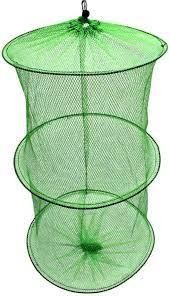 Садок рибальський круглий. 3 каблучки. 30 см х 55 см. Зелений. "Korsar"